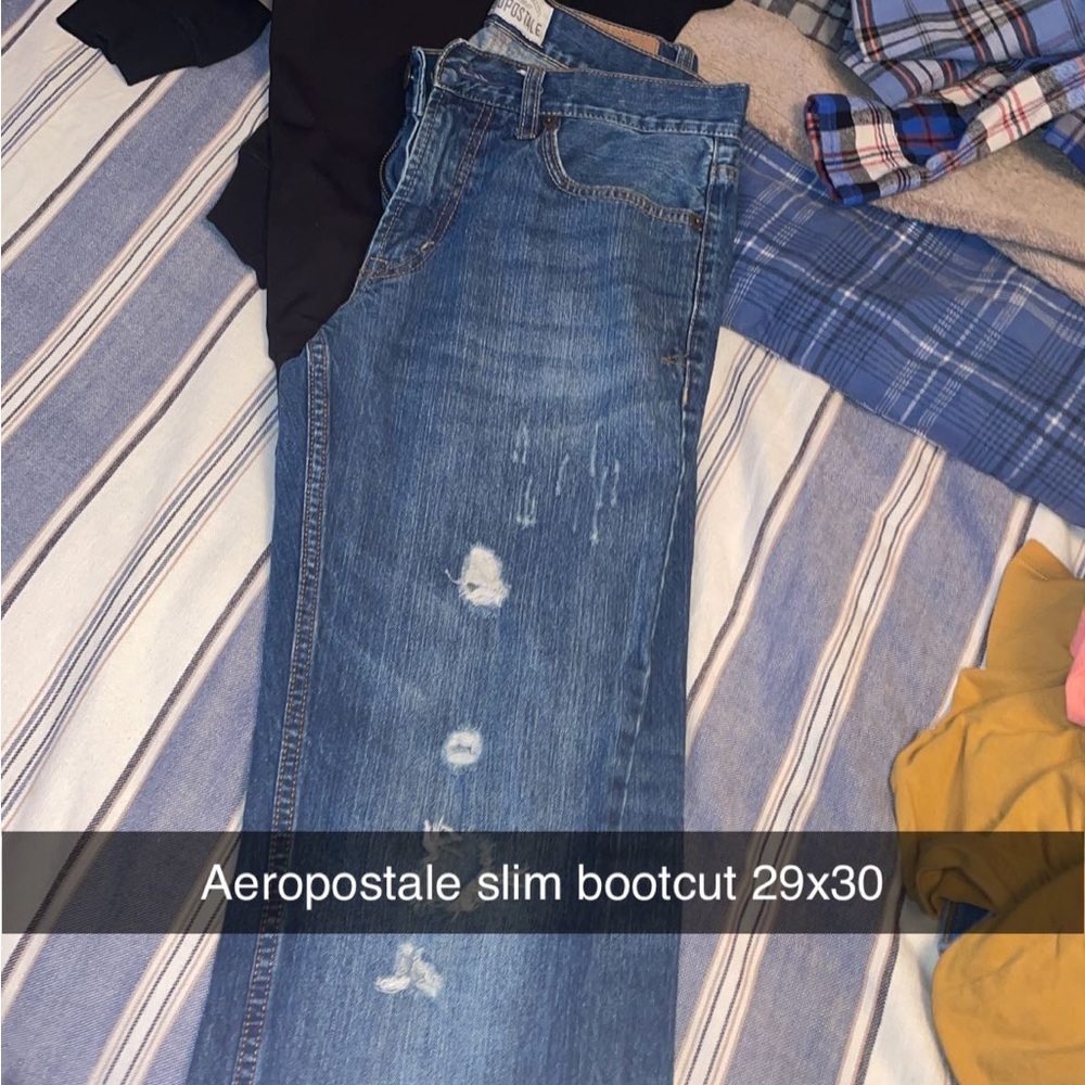 Mens slim bootcut jeans